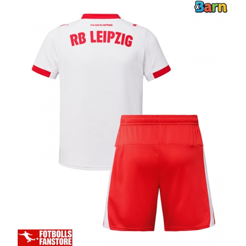 RB Leipzig Hemmatröja Barn 2025-26 Kortärmad (+ Korta byxor)
