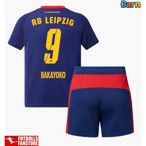 RB Leipzig Johan Bakayoko #9 Bortatröja Barn 2025-26 Kortärmad (+ Korta byxor)