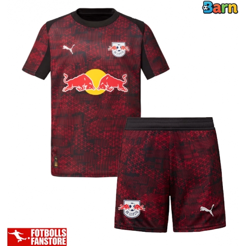 RB Leipzig Tredje Tröja Barn 2025-26 Kortärmad (+ Korta byxor)