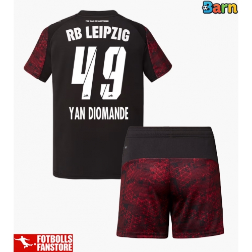 RB Leipzig Yan Diomande #49 Tredje Tröja Barn 2025-26 Kortärmad (+ Korta byxor)
