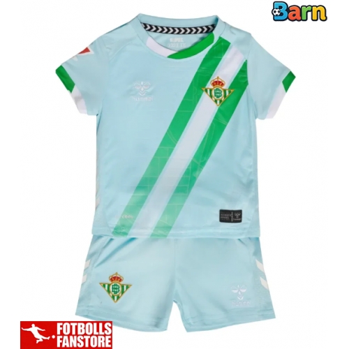 Real Betis Bortatröja Barn 2025-26 Kortärmad (+ Korta byxor)