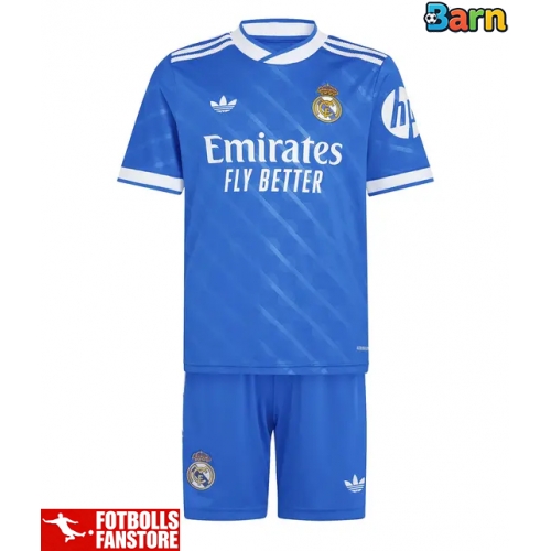 Real Madrid Antonio Rudiger #22 Tredje Tröja Barn 2025-26 Kortärmad (+ Korta byxor)