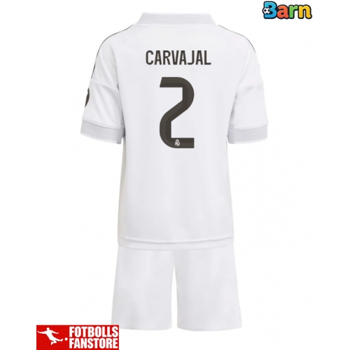 Real Madrid Daniel Carvajal #2 Hemmatröja Barn 2025-26 Kortärmad (+ Korta byxor)