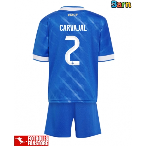 Real Madrid Daniel Carvajal #2 Tredje Tröja Barn 2025-26 Kortärmad (+ Korta byxor)