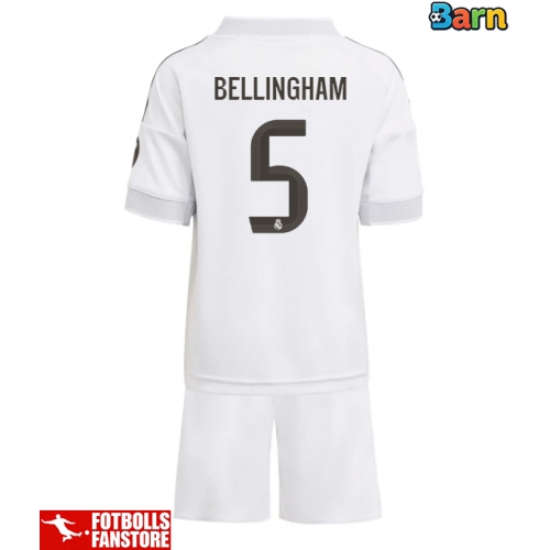 Real Madrid Jude Bellingham #5 Hemmatröja Barn 2025-26 Kortärmad (+ Korta byxor)