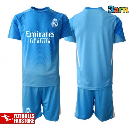 Real Madrid Målvakt Hemmatröja Barn 2025-26 Kortärmad (+ Korta byxor)