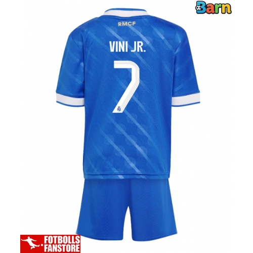 Real Madrid Vinicius Junior #7 Tredje Tröja Barn 2025-26 Kortärmad (+ Korta byxor)