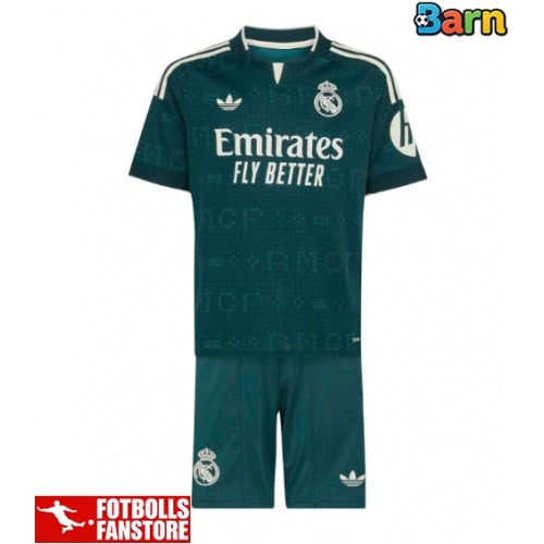 Real Madrid Yan Diomande #25 Bortatröja Barn 2026-27 Kortärmad (+ Korta byxor)