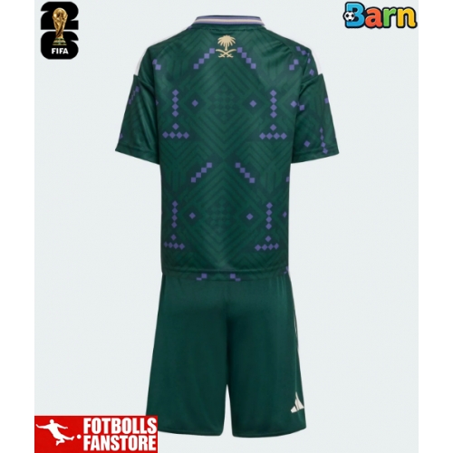 Saudiarabien Hemmatröja Barn VM 2026 Kortärmad (+ Korta byxor)