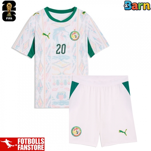 Senegal Iliman Ndiaye #13 Hemmatröja Barn VM 2026 Kortärmad (+ Korta byxor)