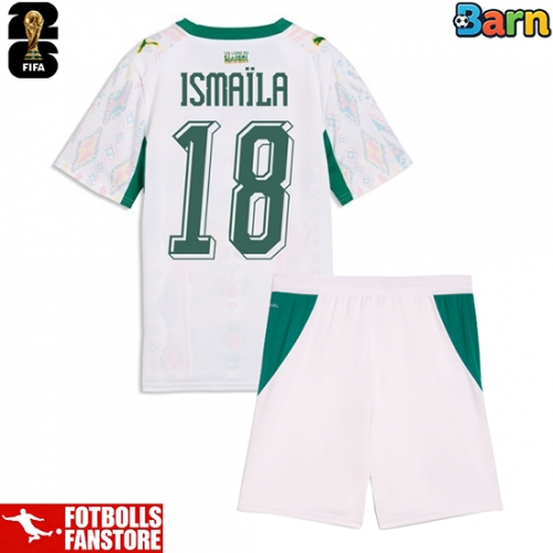 Senegal Ismaila Sarr #18 Hemmatröja Barn VM 2026 Kortärmad (+ Korta byxor)