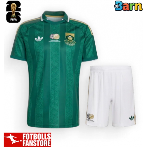 Sydafrika Bortatröja Barn VM 2026 Kortärmad (+ Korta byxor)