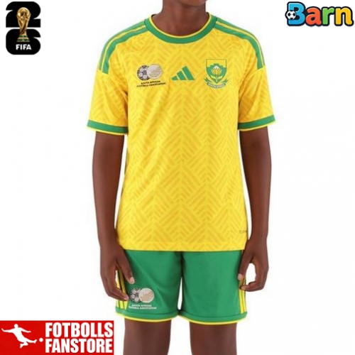 Sydafrika Hemmatröja Barn VM 2026 Kortärmad (+ Korta byxor)