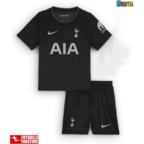 Tottenham Hotspur Bortatröja Barn 2025-26 Kortärmad (+ Korta byxor)
