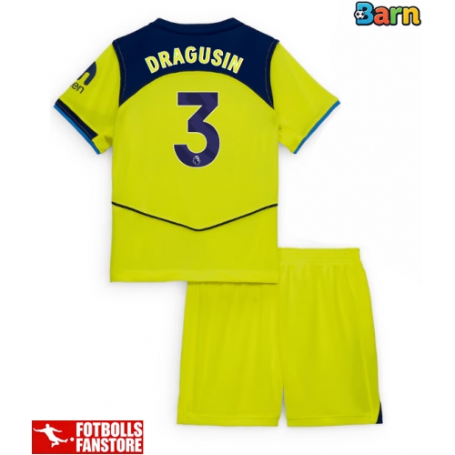 Tottenham Hotspur Radu Dragusin #3 Tredje Tröja Barn 2025-26 Kortärmad (+ Korta byxor)