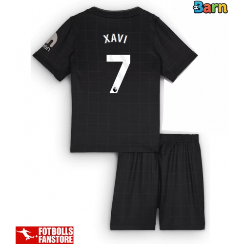 Tottenham Hotspur Xavi Simons #7 Bortatröja Barn 2025-26 Kortärmad (+ Korta byxor)