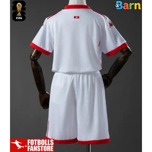 Tunisien Bortatröja Barn VM 2026 Kortärmad (+ Korta byxor)