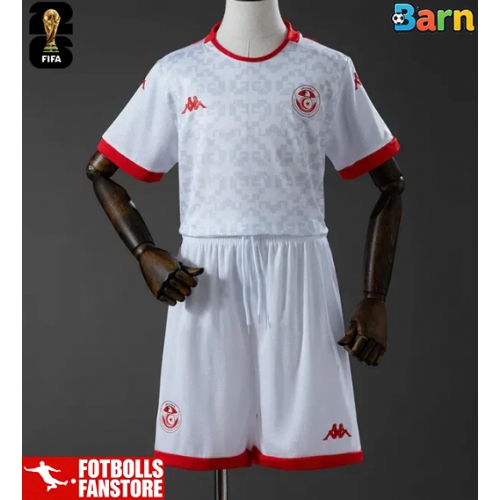 Tunisien Bortatröja Barn VM 2026 Kortärmad (+ Korta byxor)