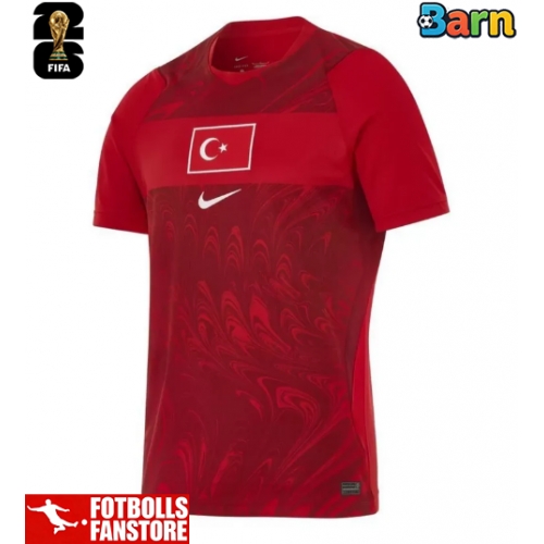 Turkiet Hemmatröja Barn VM 2026 Kortärmad (+ Korta byxor)