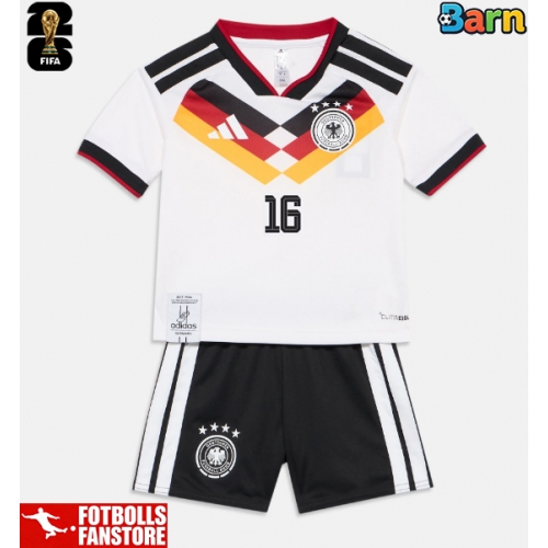 Tyskland Angelo Stiller #16 Hemmatröja Barn VM 2026 Kortärmad (+ Korta byxor)