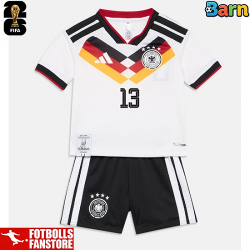 Tyskland Deniz Undav #26 Hemmatröja Barn VM 2026 Kortärmad (+ Korta byxor)