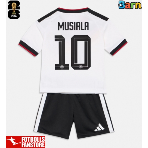 Tyskland Jamal Musiala #10 Hemmatröja Barn VM 2026 Kortärmad (+ Korta byxor)