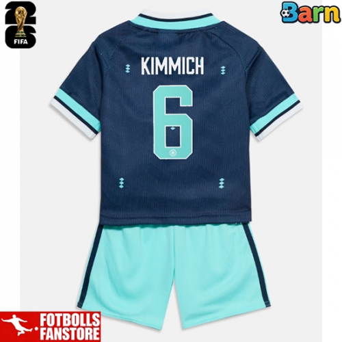 Tyskland Joshua Kimmich #6 Bortatröja Barn VM 2026 Kortärmad (+ Korta byxor)