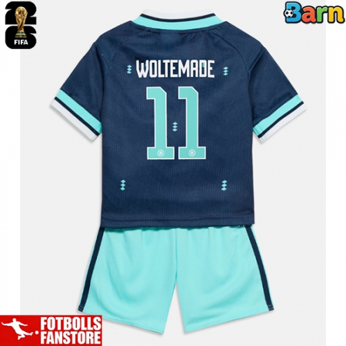 Tyskland Nick Woltemade #11 Bortatröja Barn VM 2026 Kortärmad (+ Korta byxor)