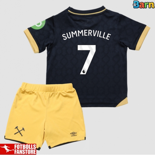 West Ham United Crysencio Summerville #7 Tredje Tröja Barn 2025-26 Kortärmad (+ Korta byxor)