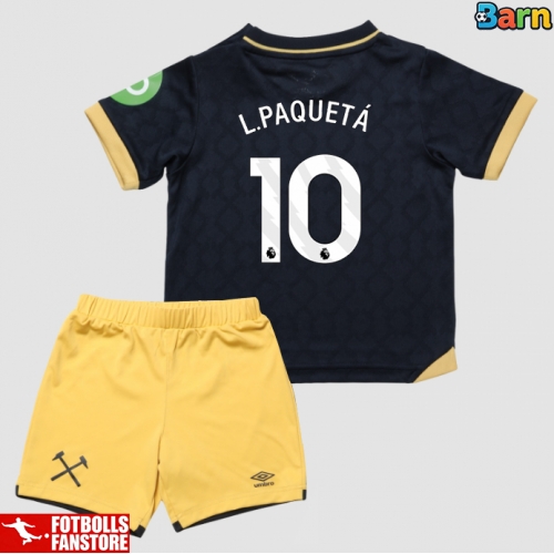 West Ham United Lucas Paqueta #10 Tredje Tröja Barn 2025-26 Kortärmad (+ Korta byxor)