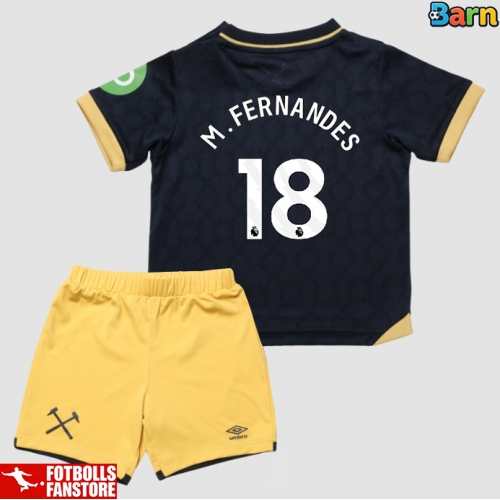 West Ham United Mateus Fernandes #18 Tredje Tröja Barn 2025-26 Kortärmad (+ Korta byxor)