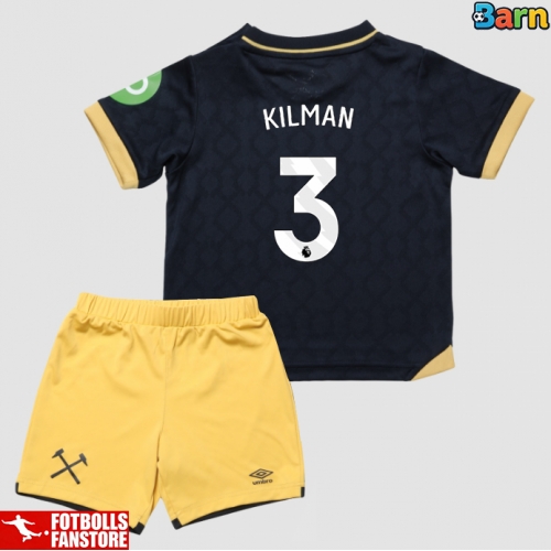 West Ham United Max Kilman #3 Tredje Tröja Barn 2025-26 Kortärmad (+ Korta byxor)