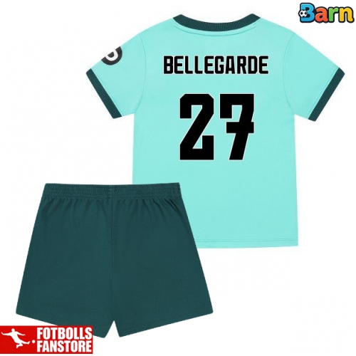 Wolves Jean-Ricner Bellegarde #27 Bortatröja Barn 2025-26 Kortärmad (+ Korta byxor)