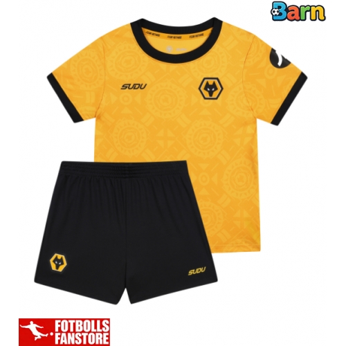 Wolves Joao Gomes #8 Hemmatröja Barn 2025-26 Kortärmad (+ Korta byxor)