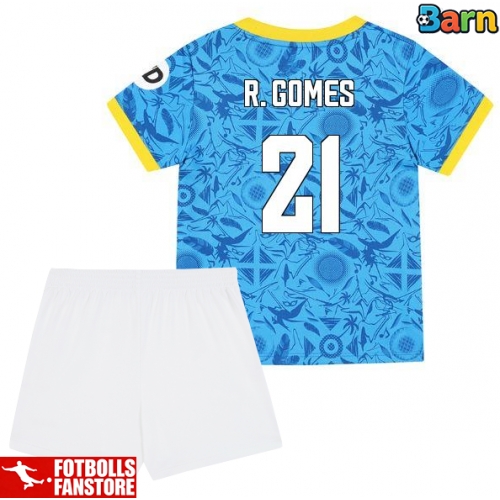 Wolves Rodrigo Gomes #21 Tredje Tröja Barn 2025-26 Kortärmad (+ Korta byxor)