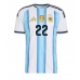 Argentina Lautaro Martinez #22 Hemmatröja Dam VM 2026 Kortärmad