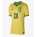 Brasilien Lucas Paqueta #20 Hemmatröja Dam VM 2026 Kortärmad