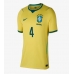 Brasilien Marquinhos #4 Hemmatröja Dam VM 2026 Kortärmad