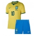 Brasilien Neymar Jr #10 Hemmatröja Barn VM 2026 Kortärmad (+ Korta byxor)
