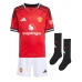 Manchester United Manuel Ugarte #25 Hemmatröja Barn 2025-26 Kortärmad (+ Korta byxor)
