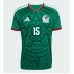 Mexiko Israel Reyes #15 Hemmatröja VM 2026 Kortärmad