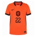 Nederländerna Denzel Dumfries #22 Hemmatröja VM 2026 Kortärmad
