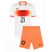 Nederländerna Frenkie de Jong #21 Bortatröja Barn VM 2026 Kortärmad (+ Korta byxor)