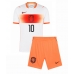 Nederländerna Memphis Depay #10 Bortatröja Barn VM 2026 Kortärmad (+ Korta byxor)