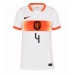 Nederländerna Virgil van Dijk #4 Bortatröja Dam VM 2026 Kortärmad