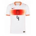 Nederländerna Virgil van Dijk #4 Bortatröja VM 2026 Kortärmad