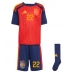 Spanien Pau Cubarsi #22 Hemmatröja Barn VM 2026 Kortärmad (+ Korta byxor)